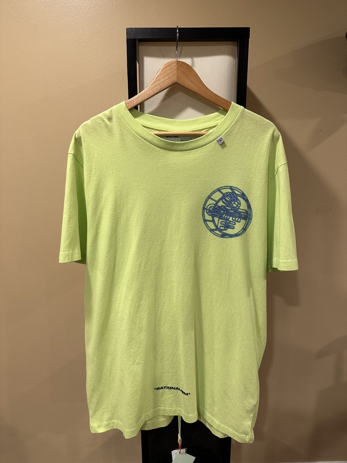 Off White Off White Virgil Abloh Rationalism Neon Green T Shirt Grailed