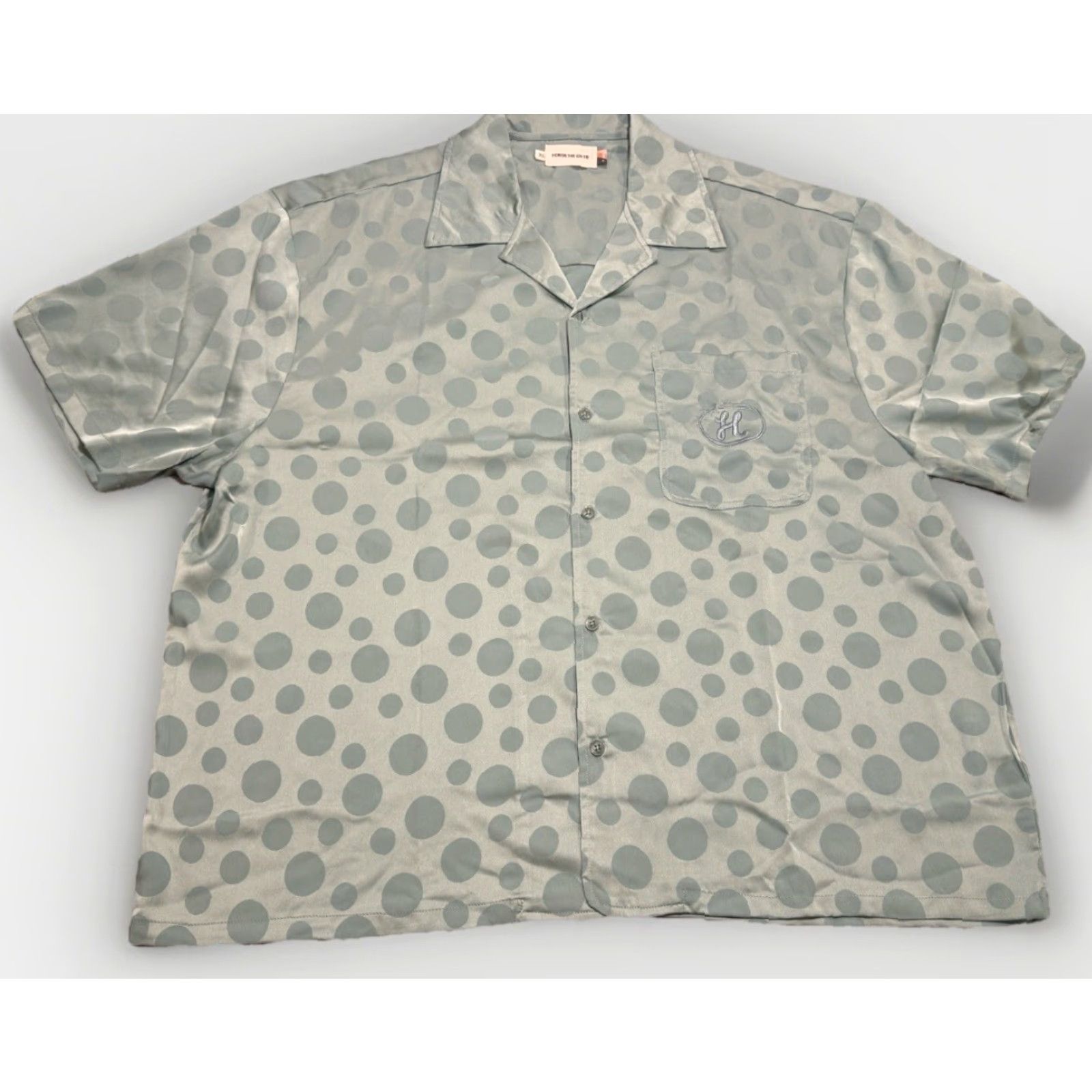 Honor the Gift Honor The Gift Men’s Century Camp Button-Up Shirt XL Green Polka Dot Short Sleeve Mens XL Green Polka Dot Shirt Size US XL / EU 56 / 4 - 4 Thumbnail
