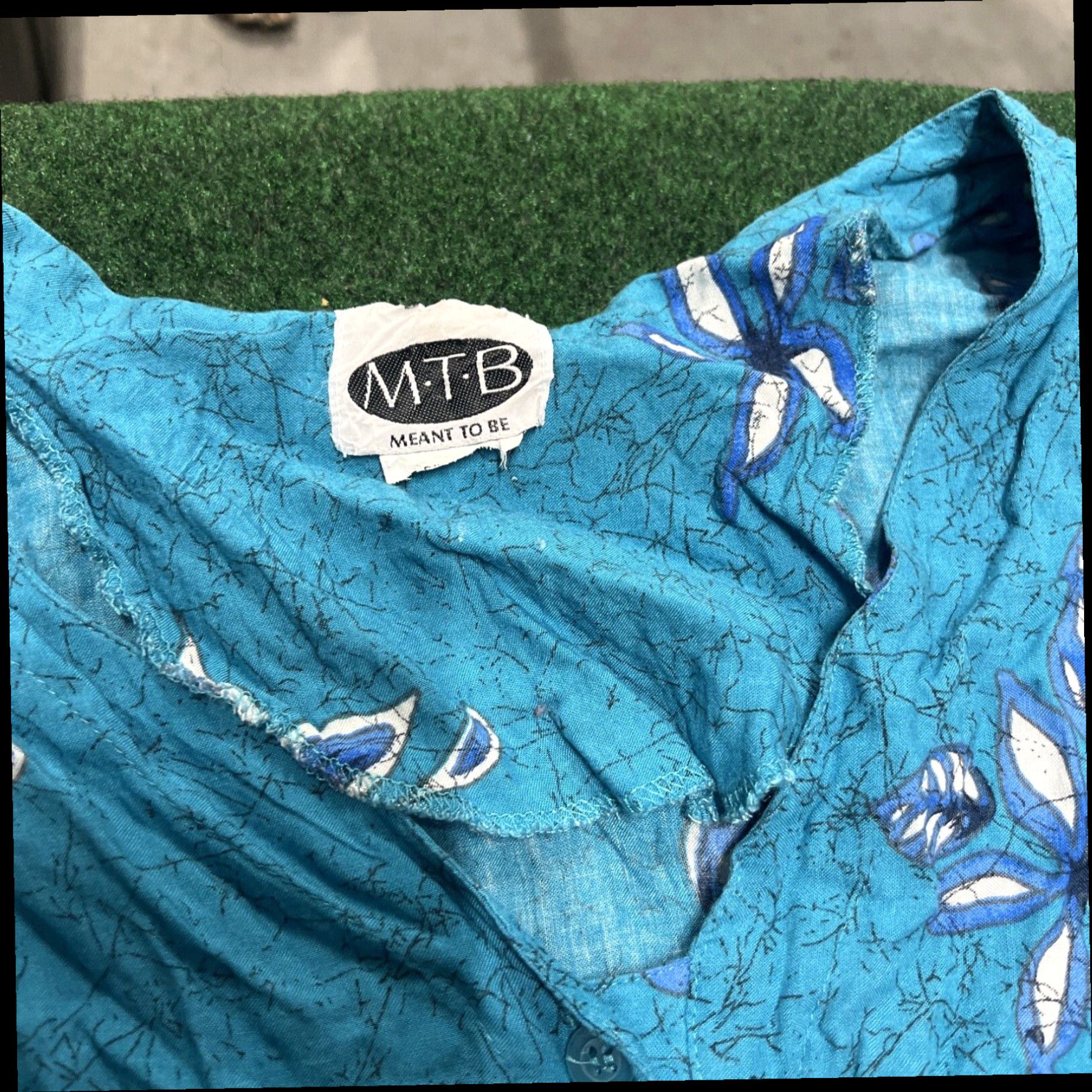 Vintage Vintage MTB Meant To Be House Dress MuuMuu One Size Floral Midi Maxi Hawaiian Size ONE SIZE - 5 Thumbnail
