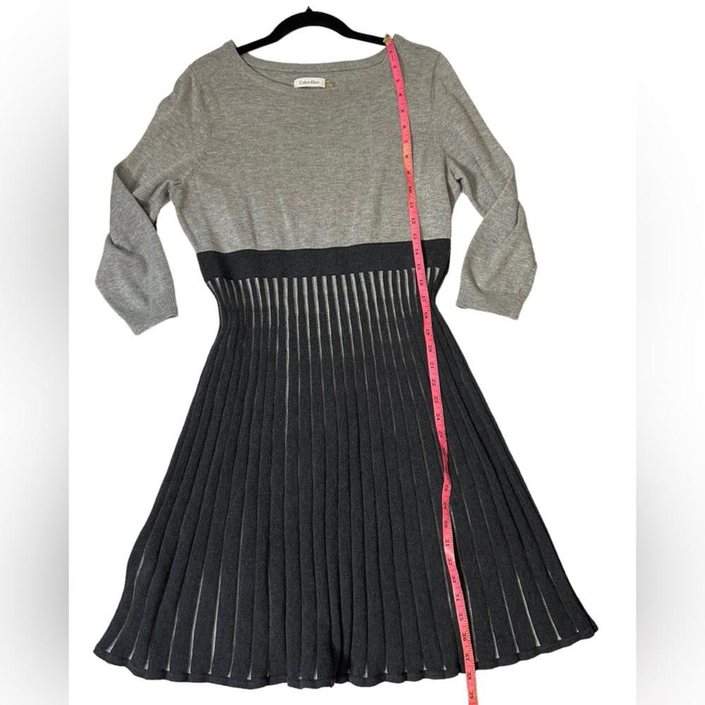 Calvin Klein Calvin Klein l Pleated Sweater Dress Large Size L / US 10 / IT 46 - 4 Thumbnail