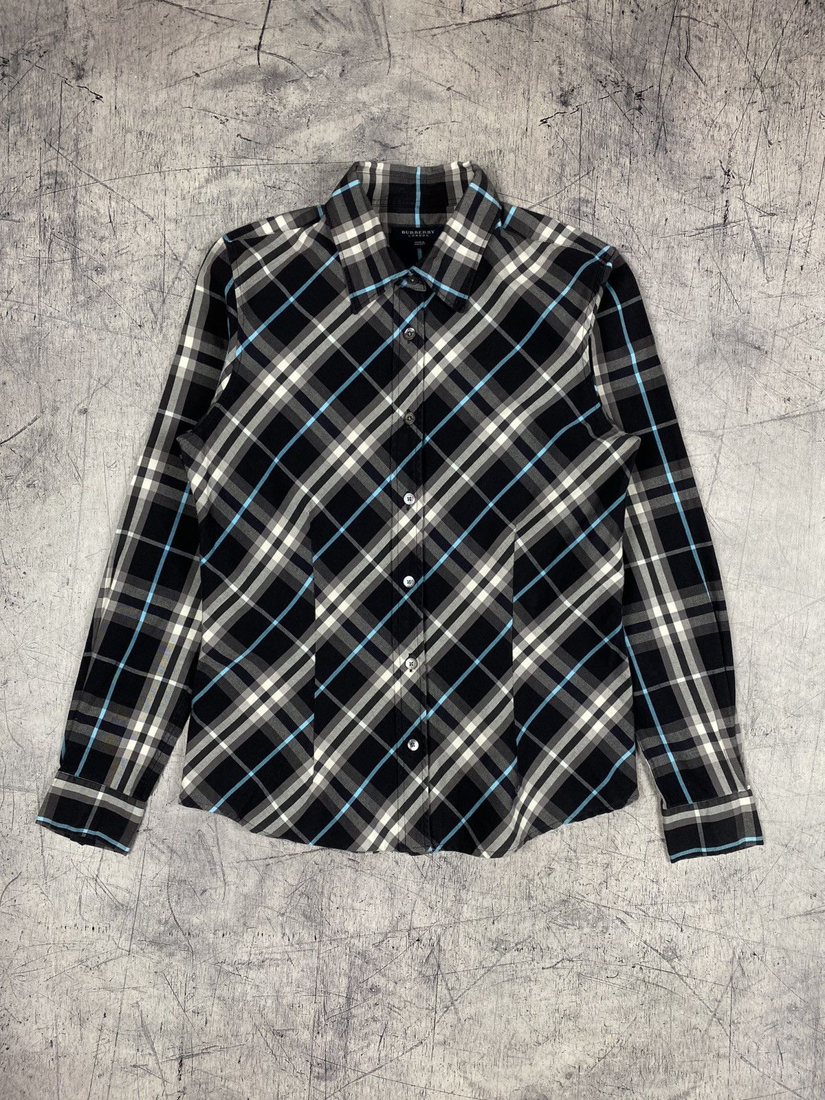 Burberry Vintage Burberry Plaid Nova Check Luxury Button Up Shirt og Size M / US 6-8 / IT 42-44 - 2 Thumbnail