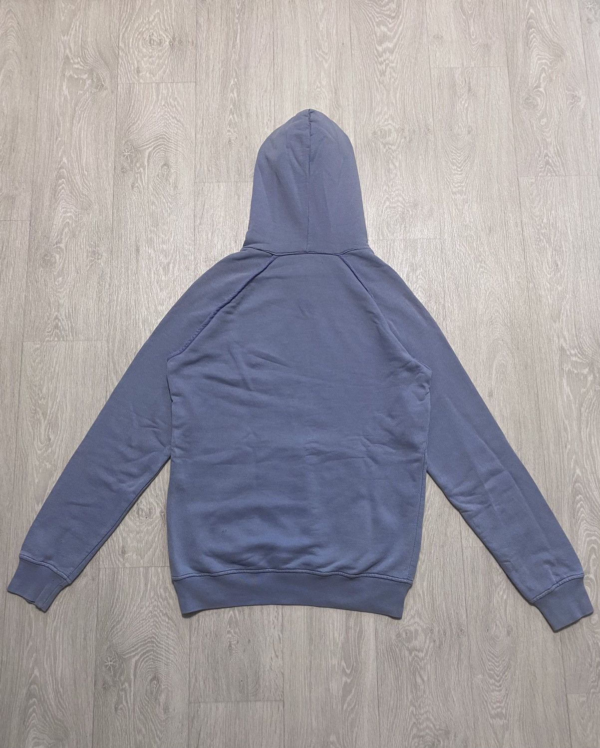 Raf by Raf Simons Raf Simons Distressed Blue Cotton Hoodie Embroidered Logo Size US L / EU 52-54 / 3 - 5 Thumbnail