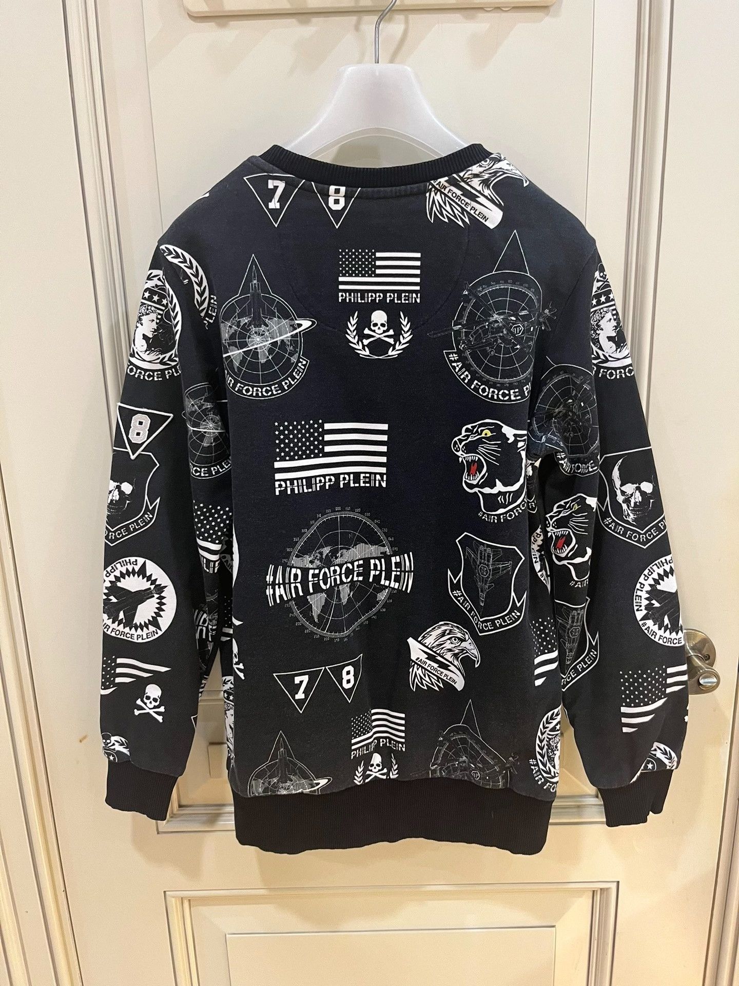 Philipp Plein Philipp Plein Distressed Print Pullover Sweatshirt Size US L / EU 52-54 / 3 - 3 Thumbnail