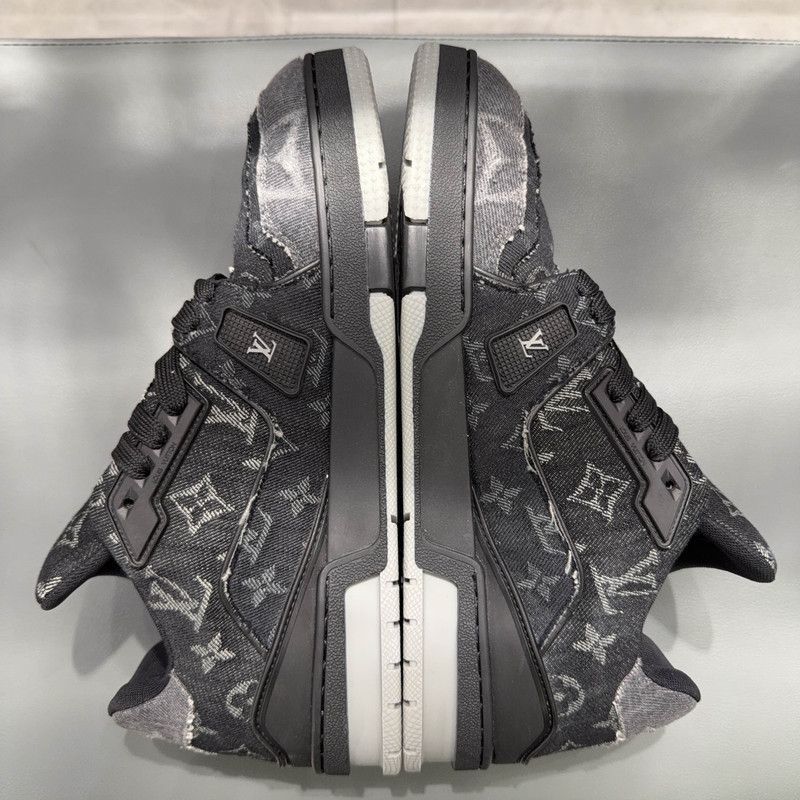 Louis Vuitton Louis Vuitton Denim Lace-Up Low-Top Sneakers -2508 Size US 8.5 / EU 41-42 - 7 Thumbnail