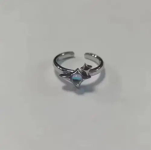 Japanese Brand Opal Stone Star Adjustable Ring Size ONE SIZE - 2 Thumbnail