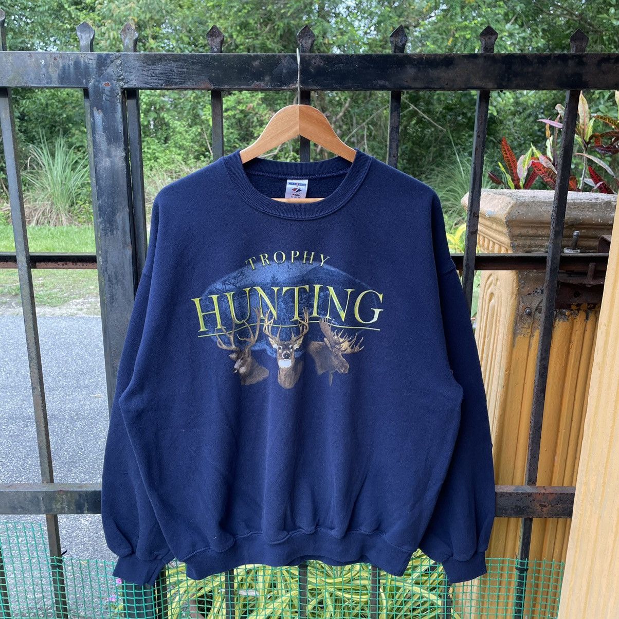 Habitat × Jerzees × Vintage 🔥Vintage Jerzees Hunting Trophy Habitat Sweatshirts Size US XL / EU 56 / 4 - 1 Thumbnail