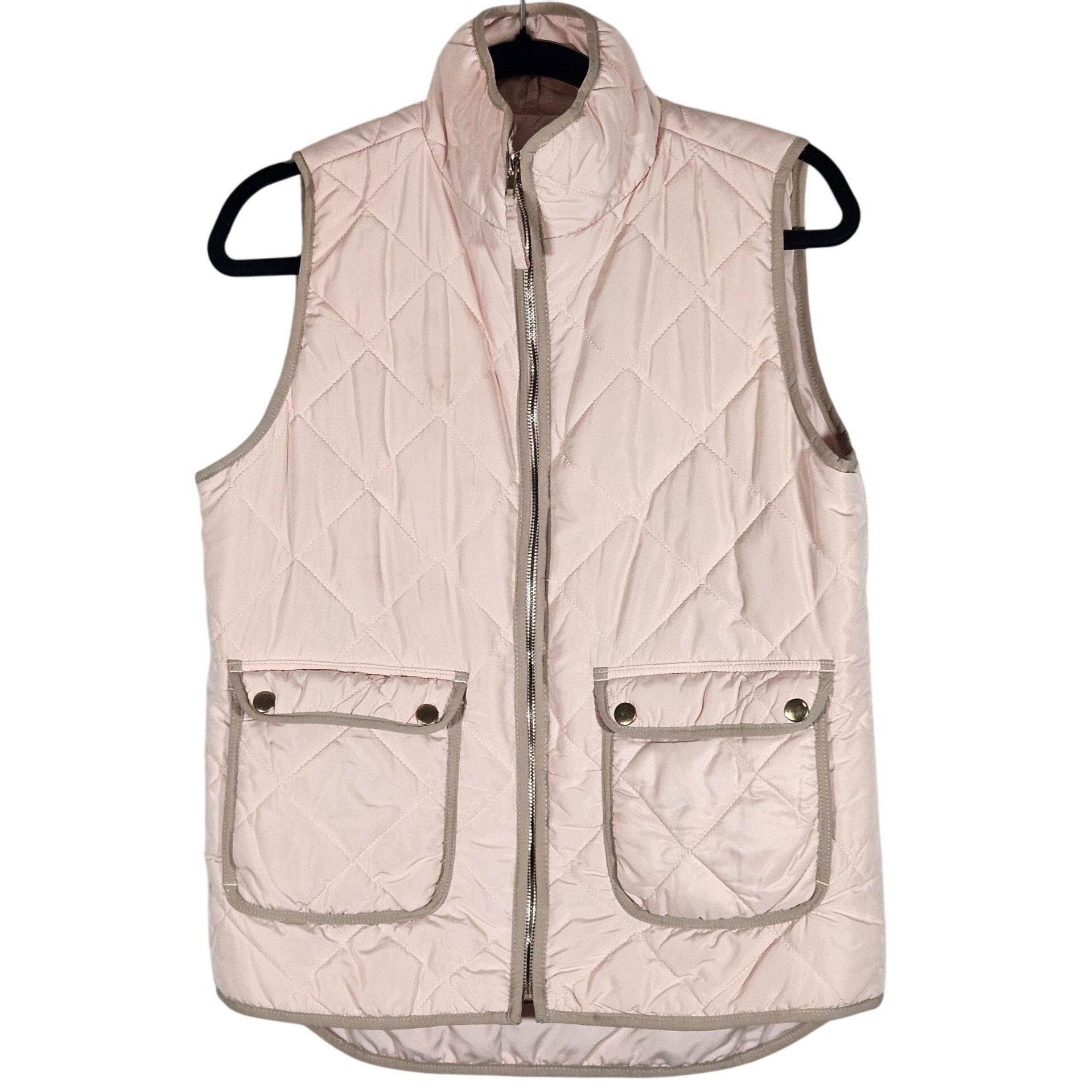 Quinn Quinn Blush Pink Quilted Utility Vest Women M – Clean Girl G Size M / US 6-8 / IT 42-44 - 2 Thumbnail