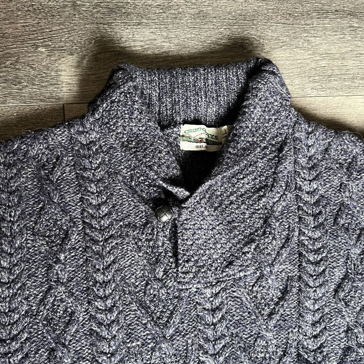 Aran Crafts Vintage Aran Crafts Cable Knit Shawl Collar Wool Sweater Size US L / EU 52-54 / 3 - 5 Thumbnail