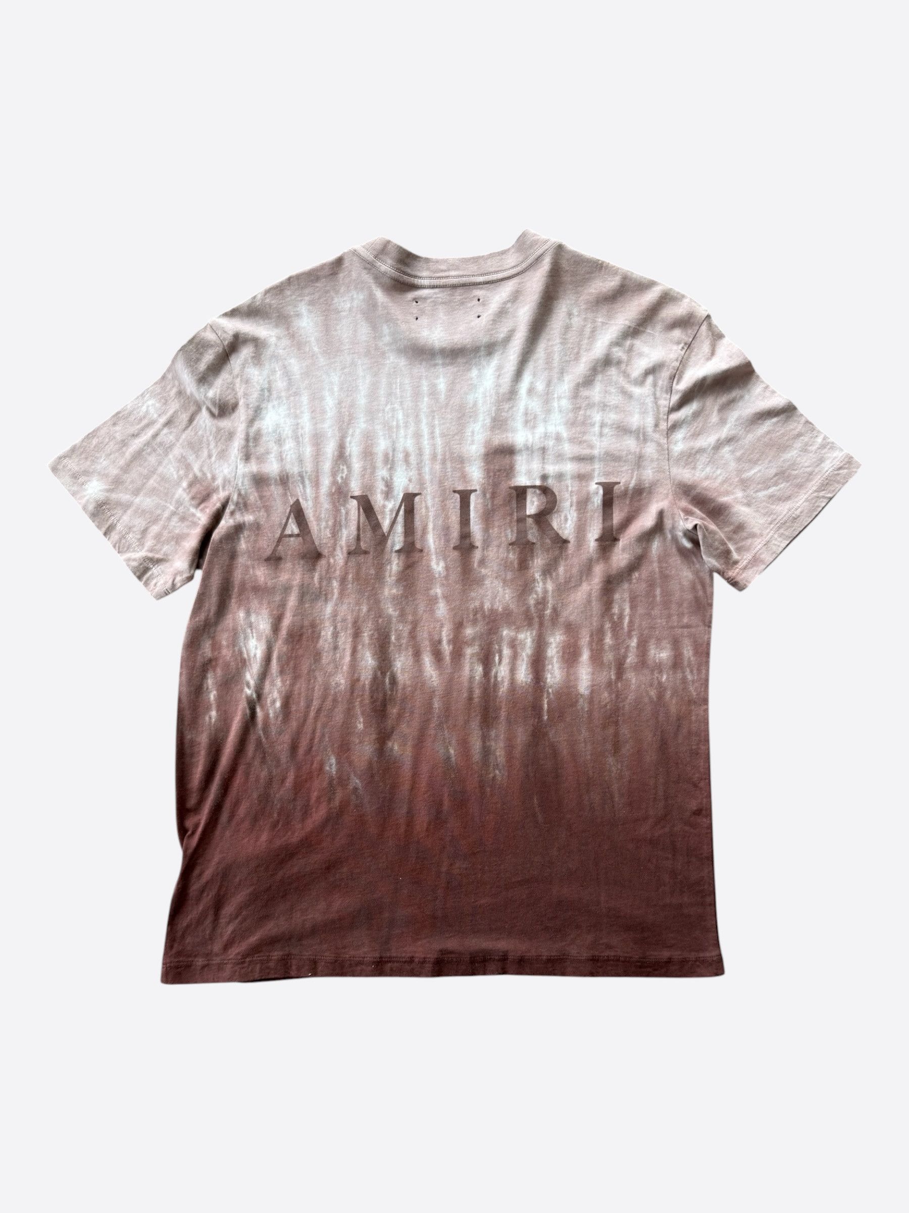 Amiri Amiri Brown Tie-Dye MA Core Logo T-Shirt Size US M / EU 48-50 / 2 - 2 Thumbnail