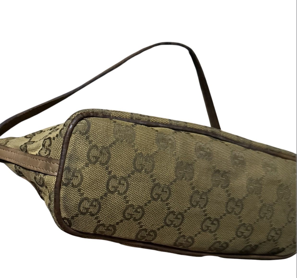 Gucci Gucci GG Handbag Canvas Boat Pochette Monogram Bag Vintage Size ONE SIZE - 6 Thumbnail