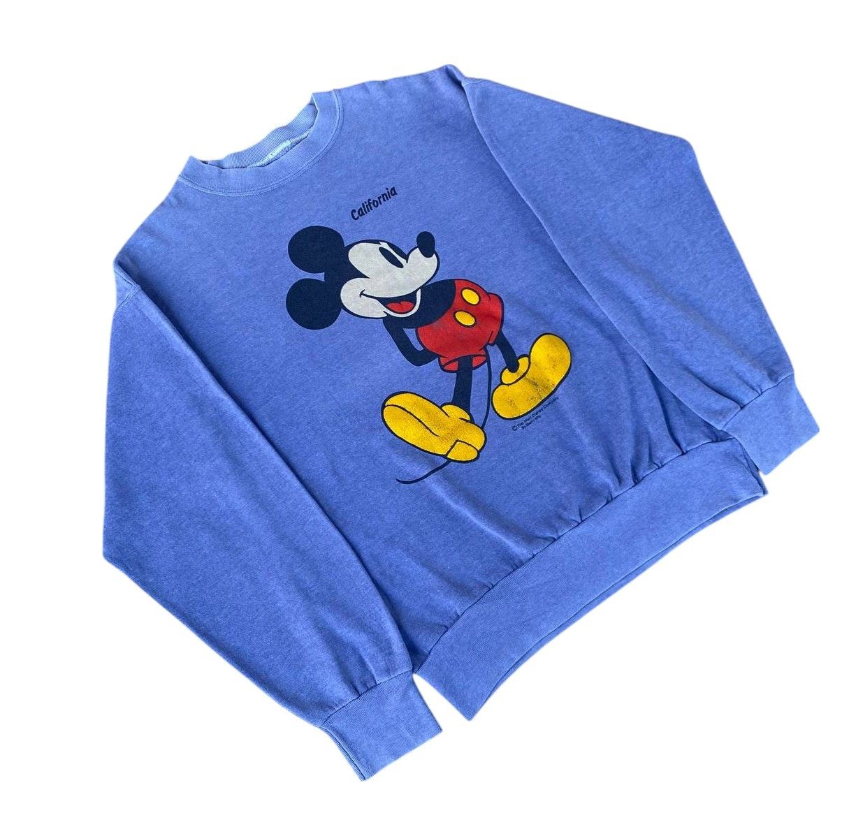 Vintage VINTAGE 80S MICKEY YELLOW SHOES FADED CREWNECK Size US M / EU 48-50 / 2 - 2 Thumbnail