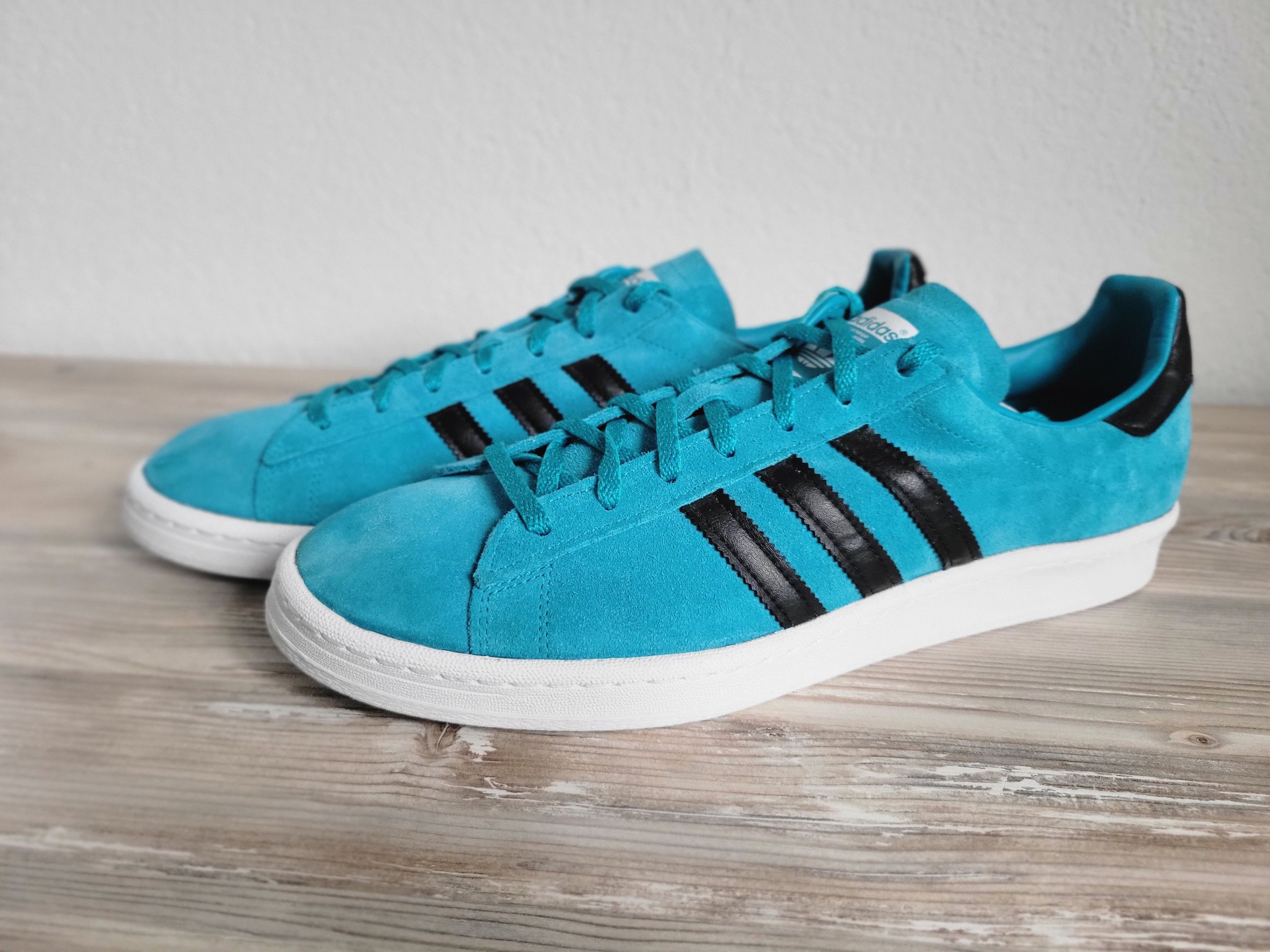 Adidas Adidas Campus 80s Light Aqua (2010) Size US 12.5 / EU 45-46 - 3 Thumbnail