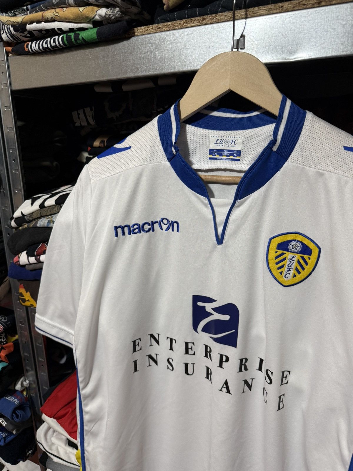 Macron Vintage Macron Leeds United 2012 2013 Home Soccer Jersey Size US XL / EU 56 / 4 - 3 Thumbnail