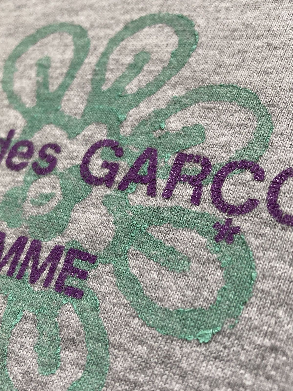 Comme des Garcons 2001 Flower Logo Tee (Grey) Size US M / EU 48-50 / 2 - 10 Thumbnail