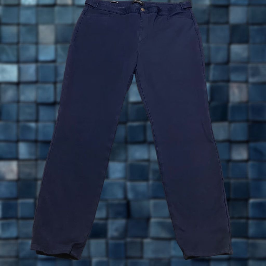 Talbots Talbots Blue Lexington Skinny Ankle Pants Ladies 12 Office Business Casual Formal Stretch 26in Inseam Holiday Preppy Womens Size 34" / US 12 / IT 48 - 1 Thumbnail