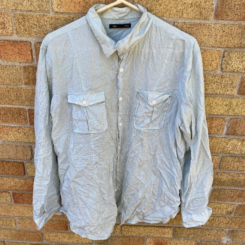Vintage John Varvatos Cotton Button Up Dress Shirt Multipoc