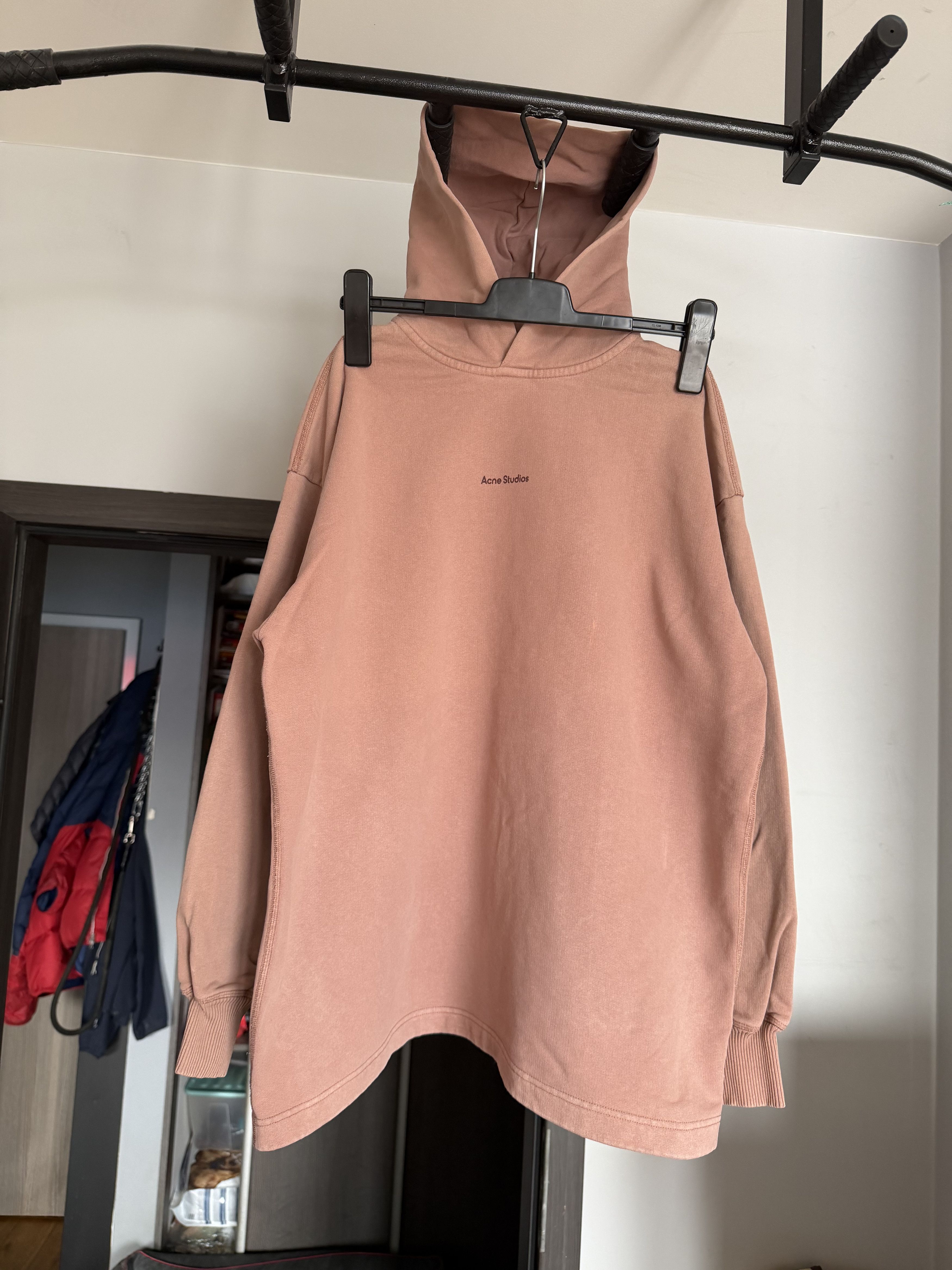 Acne Studios Acne Studios Mini Logo pink hoodie Size US S / EU 44-46 / 1 - 1 Thumbnail