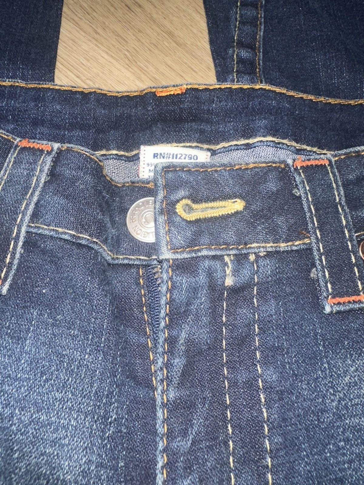 True Religion 2009 NEVER Worn True Religion Flared Blue jeans With tags Size 31" - 10 Thumbnail