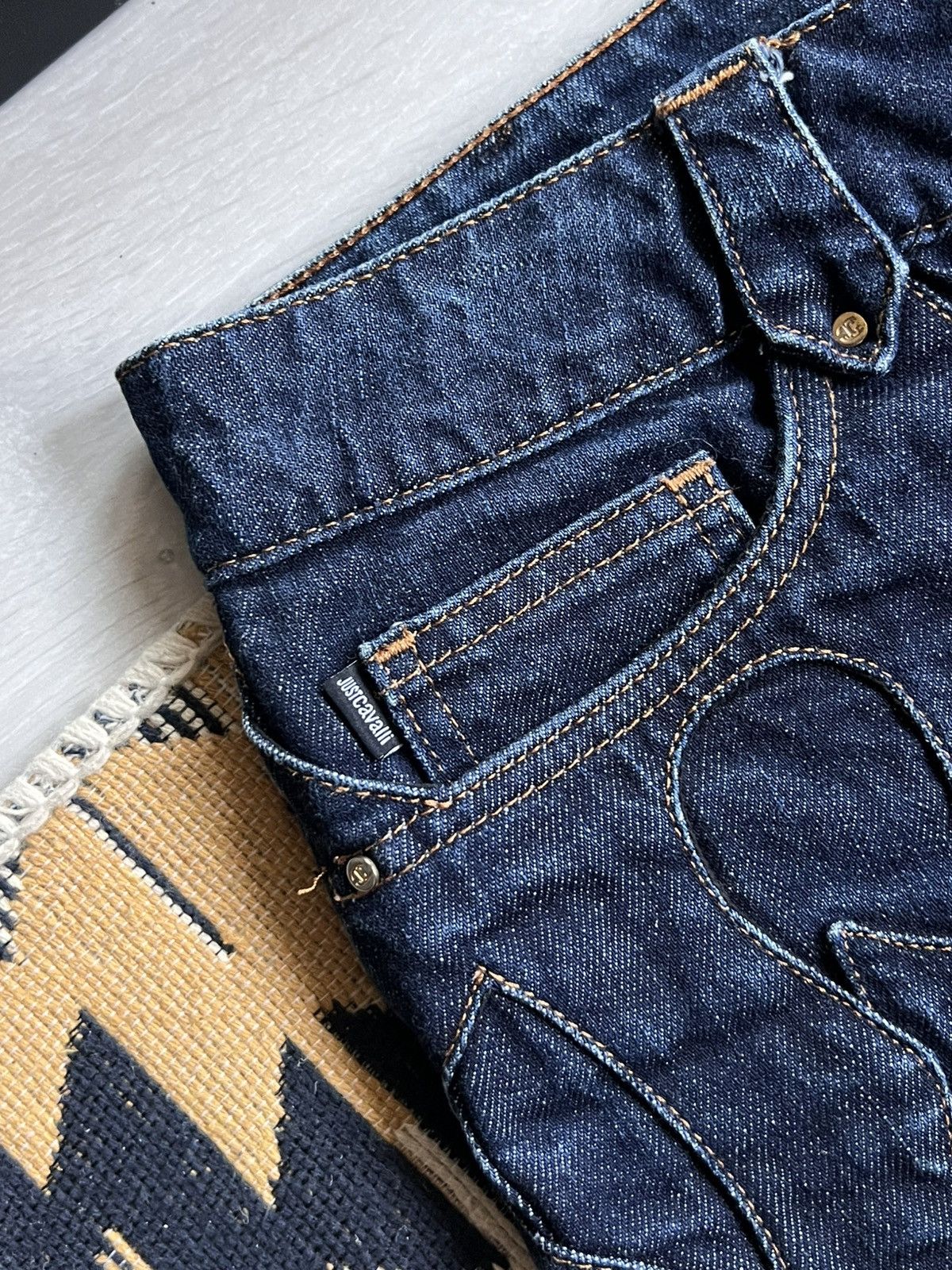 Just Cavalli Just Cavalli Vintage Logo Y2k Jeans Size 30" / US 8 / IT 44 - 5 Thumbnail