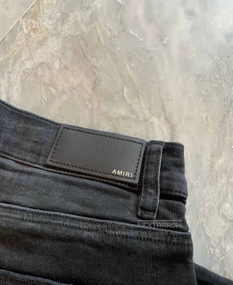 Amiri Amiri Classic Cherished mx1 Vintage Black Jeans, Size 33 Size US 33 - 3 Thumbnail