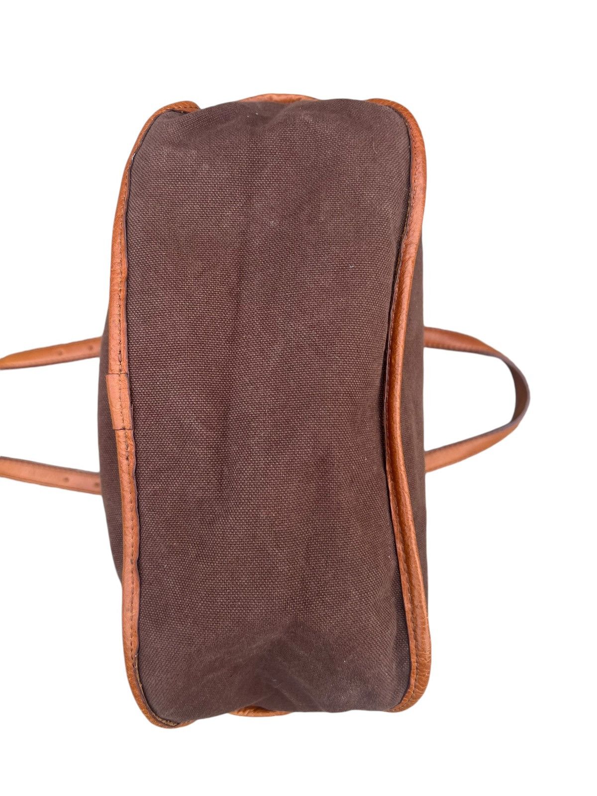 Japanese Brand × Leather Vintage Stranuovo X Ace Leather Cavas Tote Bag Size ONE SIZE - 18 Thumbnail