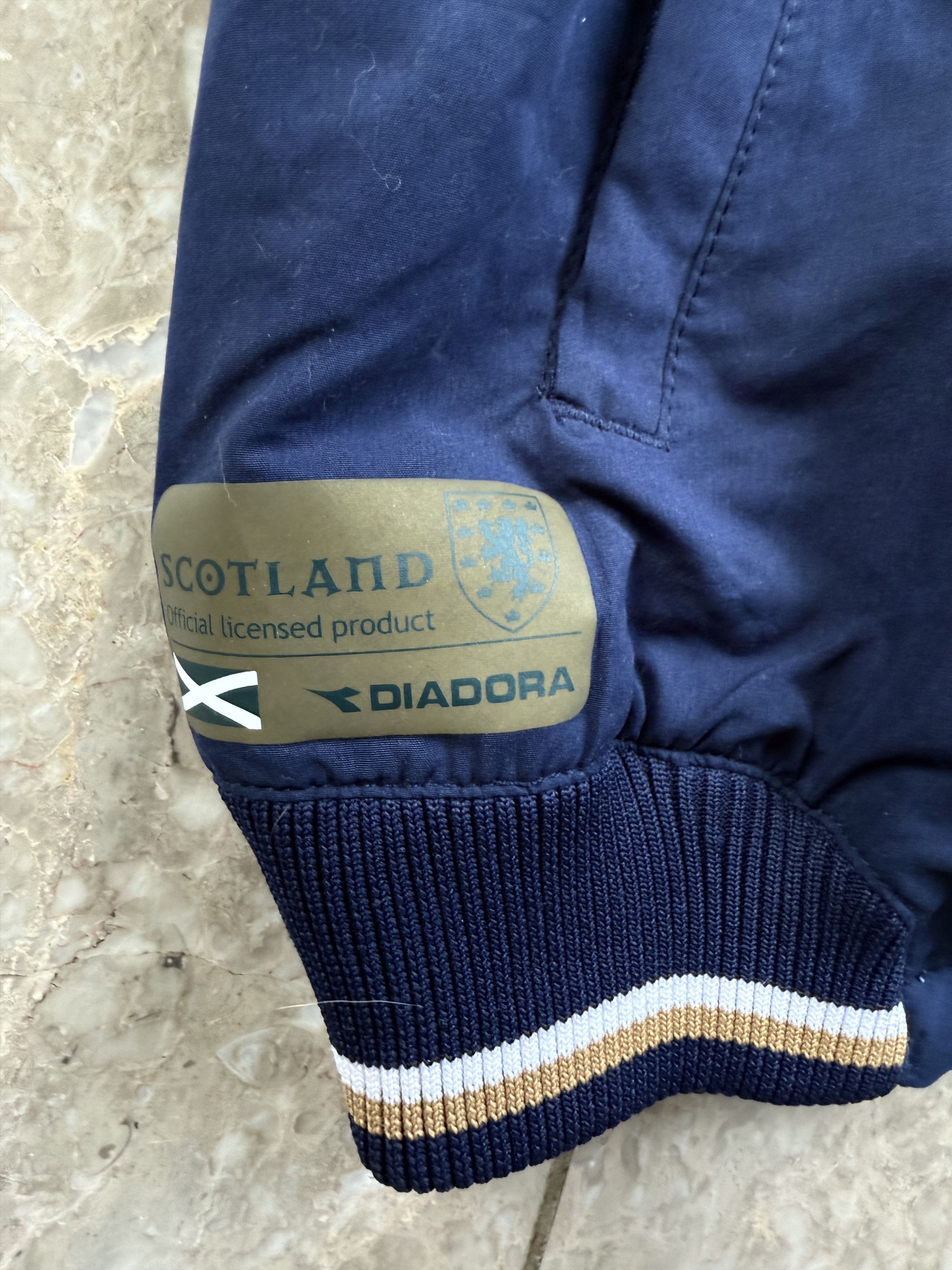 Diadora Scotland National Team Blue/Gold Football Jacket Size US L / EU 52-54 / 3 - 6 Thumbnail