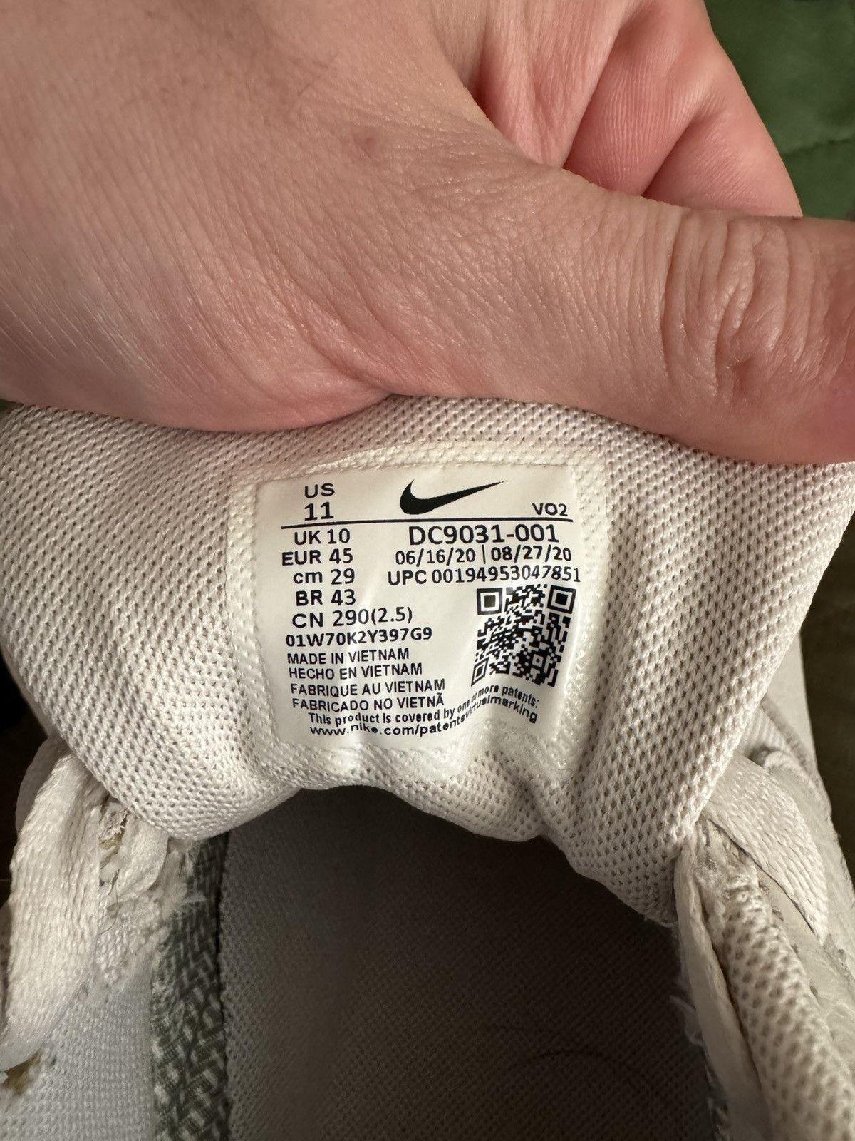 Nike Nike Air Force 1 Gore-Tex “Sail” Size US 11 / EU 44 - 6 Thumbnail