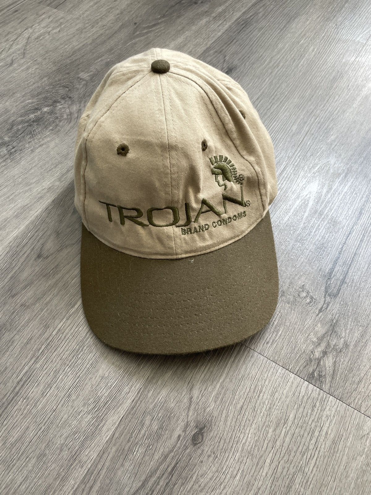 Vintage Vintage Trojan Man “Be A Trojan Man“ Strap-back Hat (Sz.OS) Size ONE SIZE - 1 Thumbnail