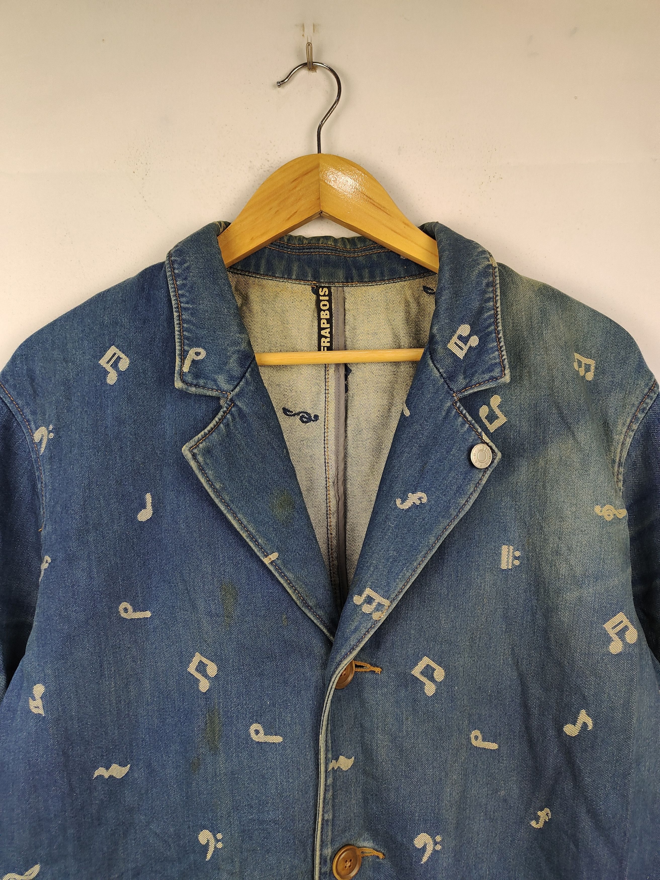 Frapbois Frapbois Sunfaded Denim long Jacket Size US L / EU 52-54 / 3 - 2 Thumbnail