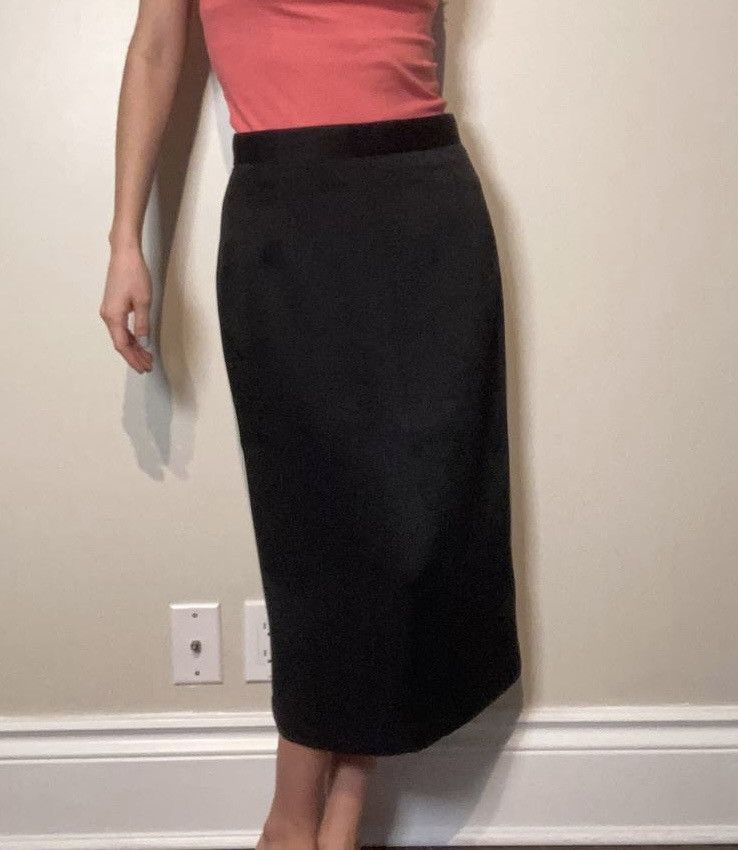 Vintage Vintage Satin Midi Skirt Size 29" - 4 Thumbnail
