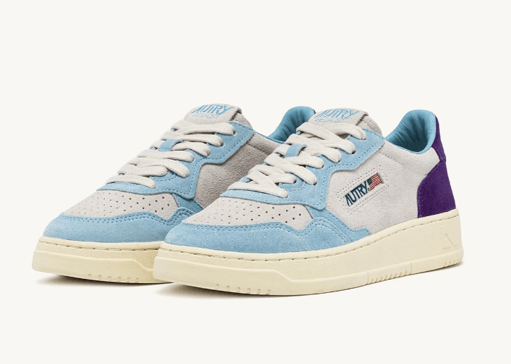AUTRY AUTRY SNEAKERS MEDALIST LOW TRICOLOR IN SUEDE Size US 6 / IT 36 - 2 Thumbnail