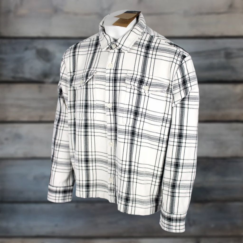 The North Face VINTAGE The North Face Men's Valley Twill Utility Shaket Button Shirt Lined XXL White Size US XXL / EU 58 / 5 - 1 Thumbnail