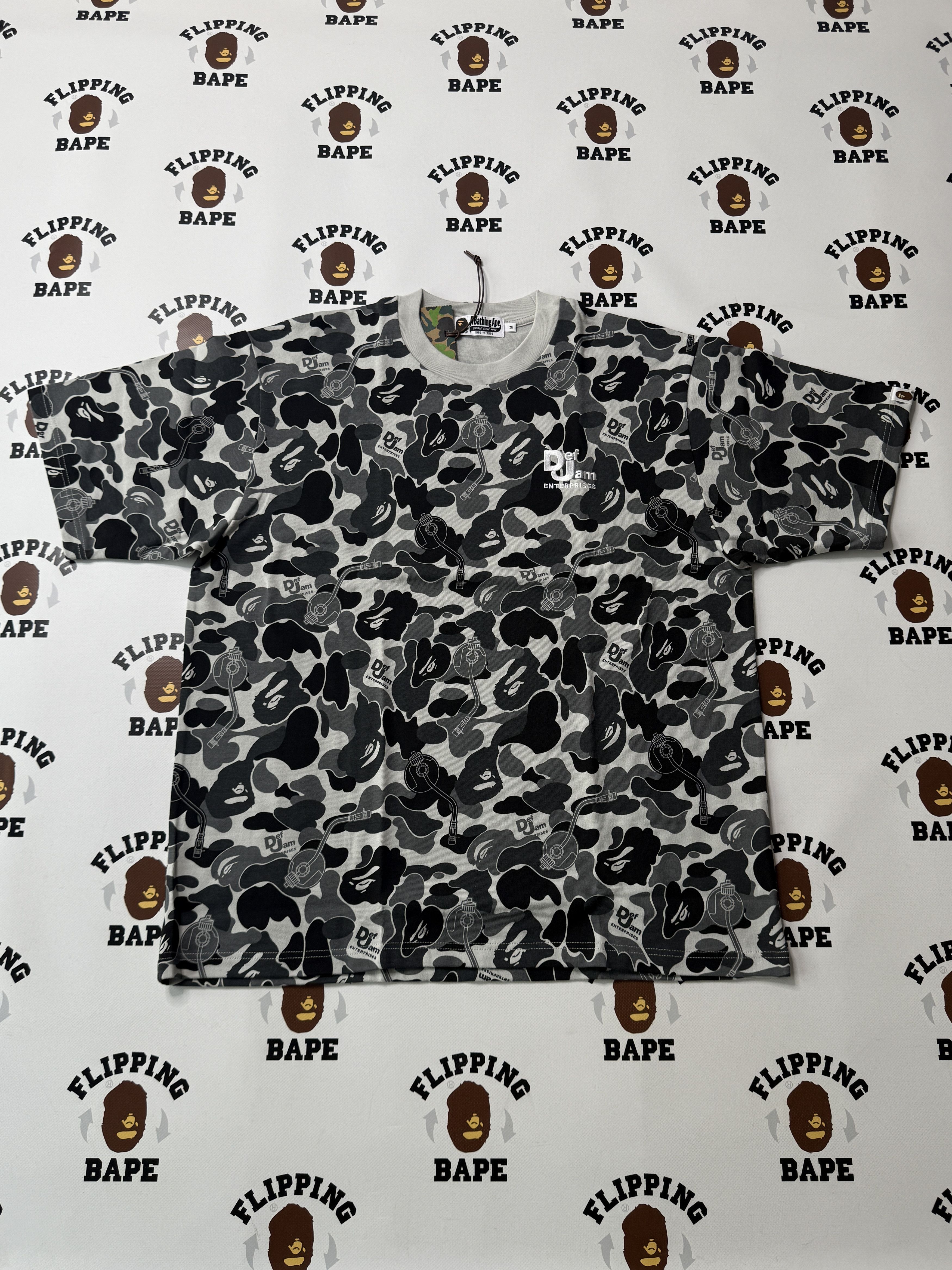 Bape BAPE X DEF JAM CAMO RELAXED FIT TEE Size US XL / EU 56 / 4 - 1 Thumbnail