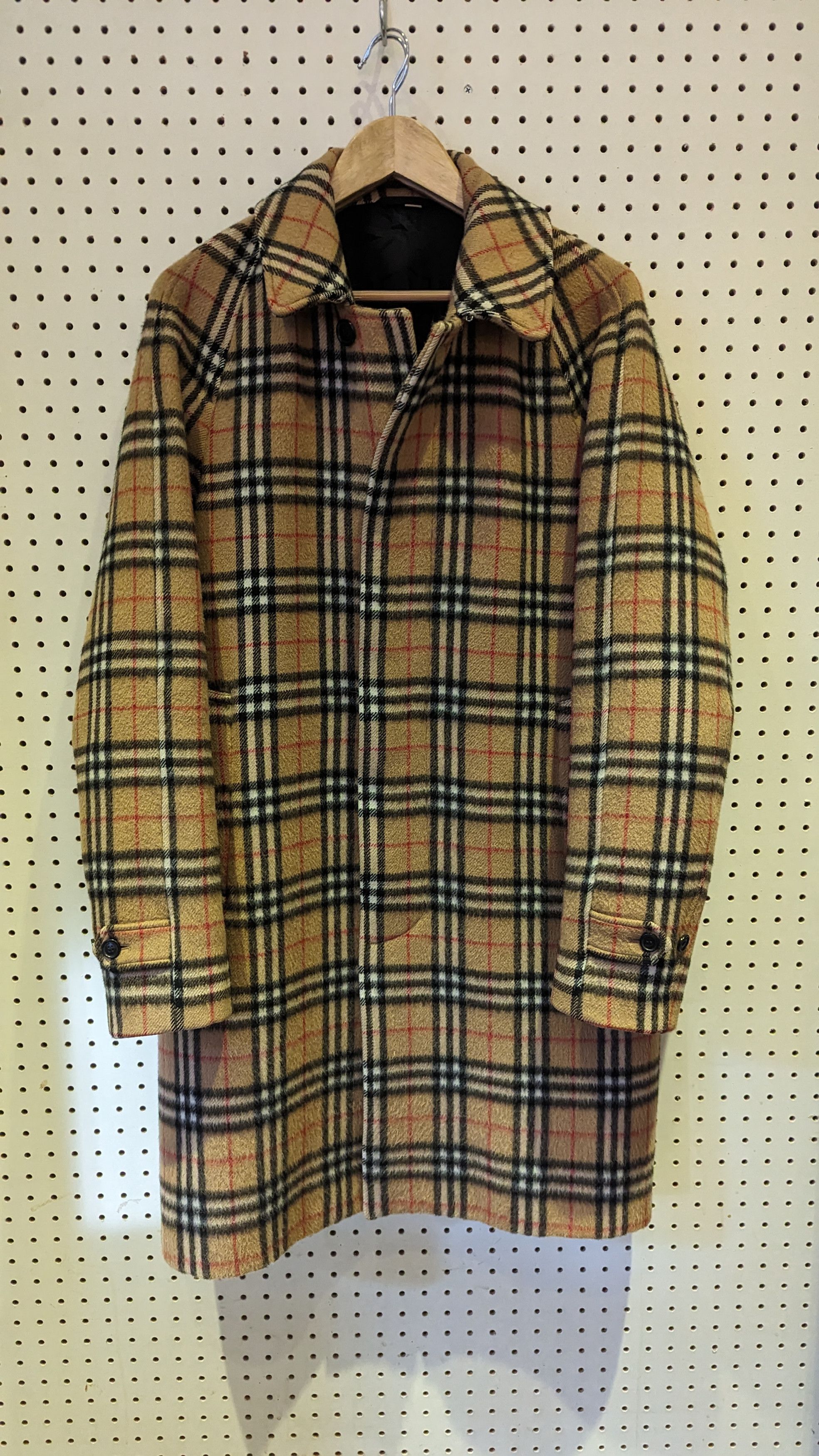 image of Burberry Alpacha Car Coat. Stunning Material in Check, Men's (Size Large)