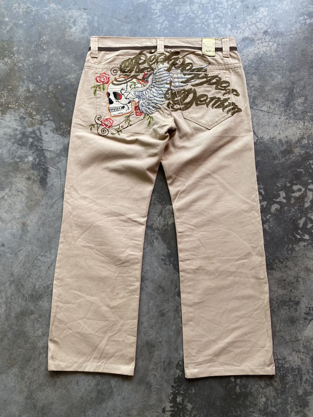 Japanese Brand RED PEPPER Embroidery Butthit DAICOCK YAMANE ED HARDY STYLE Size US 34 / EU 50 - 1 Thumbnail