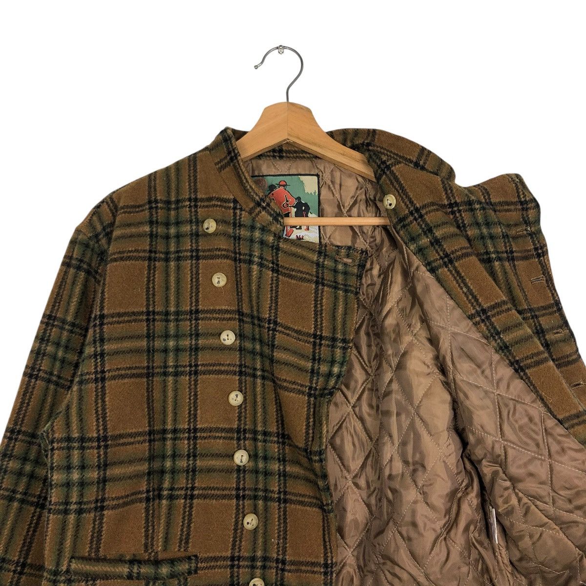 Japanese Brand 🔥VINTAGE CROPPED WOOL BIKER JACKET SABUROKU TARTAN DESIGN Size US M / EU 48-50 / 2 - 15 Thumbnail