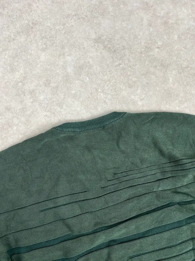 Emporio Armani AW2018 Emporio Armani Dark Green Ribbed Stripes Sweater Size US S / EU 44-46 / 1 - 7 Thumbnail