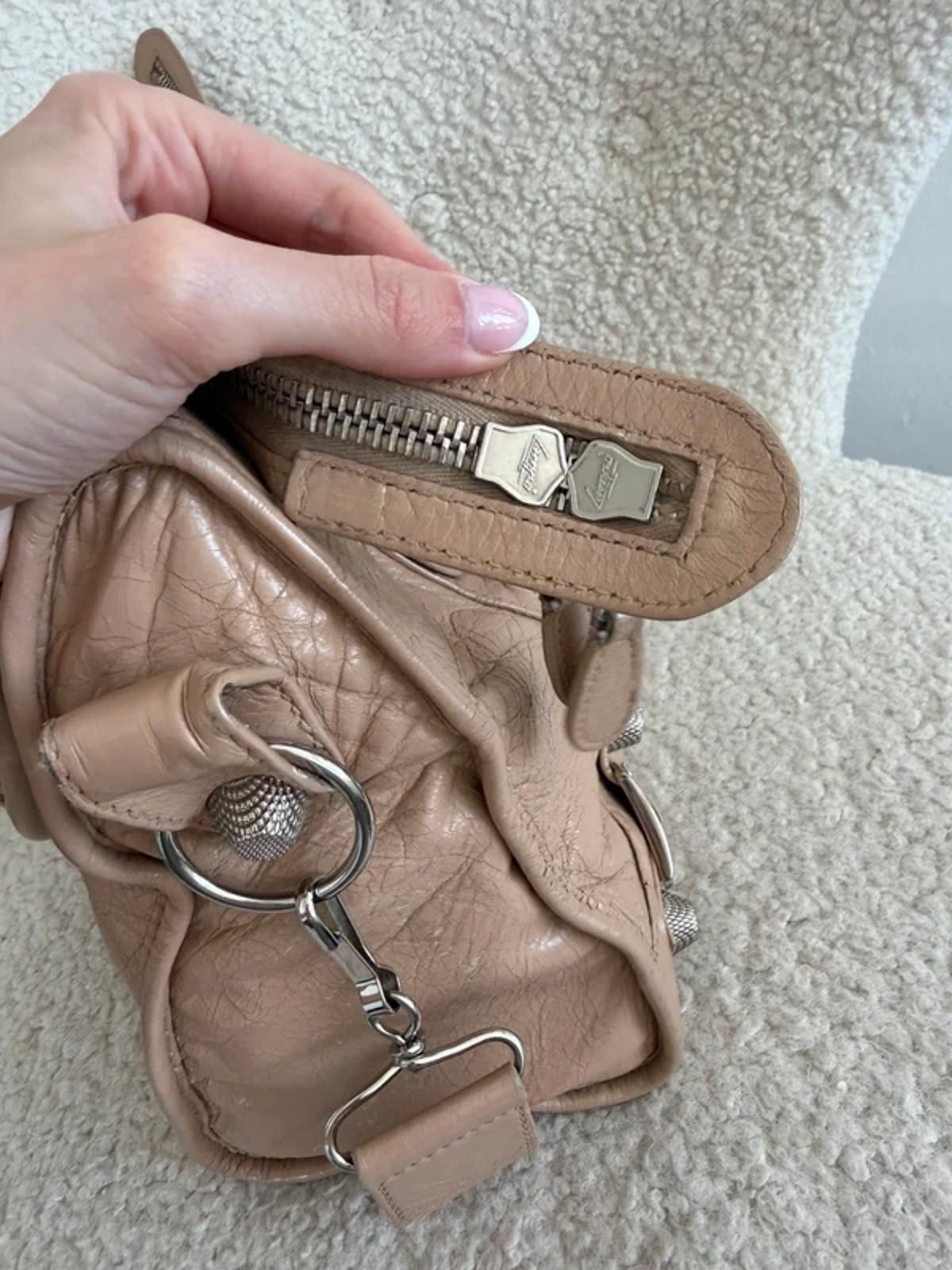 Balenciaga Balenciaga Le City Handbag – Beige Size ONE SIZE - 8 Thumbnail