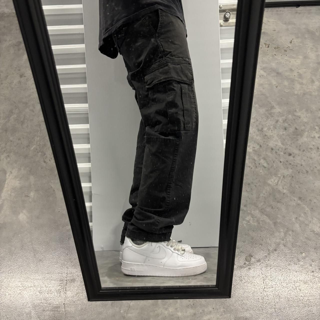 Japanese Brand × Vintage Crazy Vintage Y2K:2000s Black Streetwear Skater Cargo Pants! Size US 32 / EU 48 - 2 Thumbnail