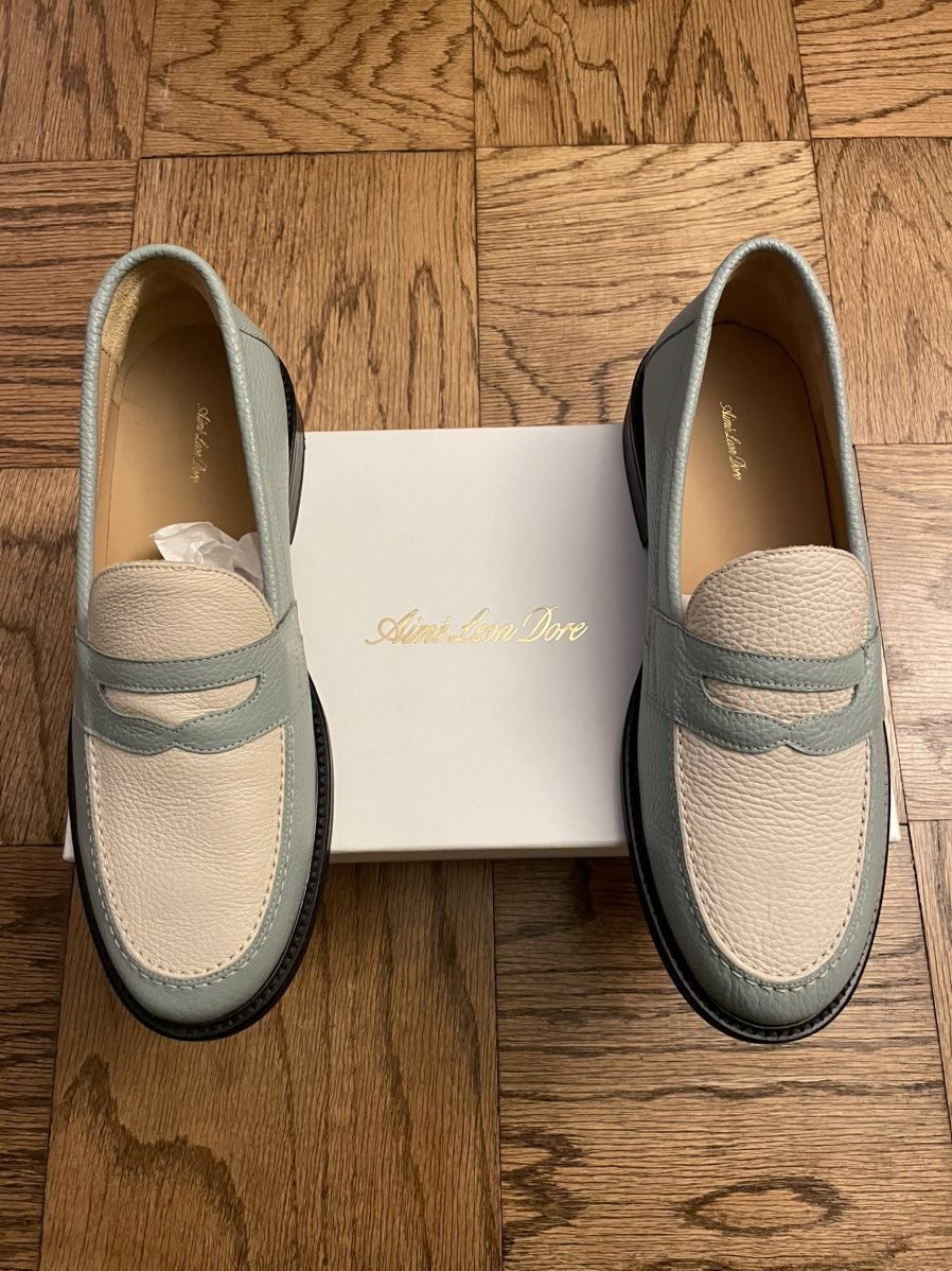 Aime Leon Dore Aime Leon Dore Penny Loafer - Size 11 - Blue/White Size US 11 / EU 44 - 7 Thumbnail