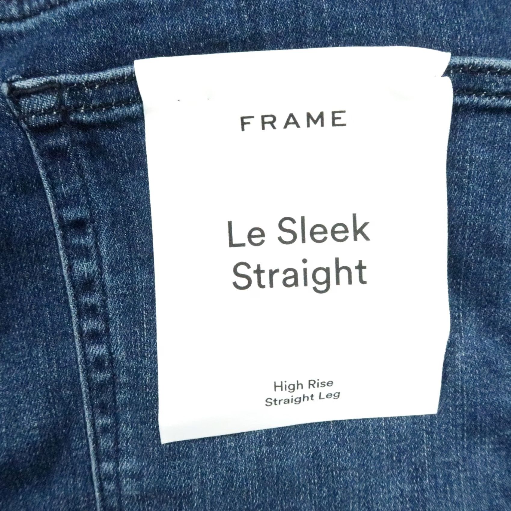 Frame VINTAGE FRAME Jeans Womens 34x28 Blue Le Sleek Straight High Rise Leg Stretch NWT Size 24" / US 00 / IT 34 - 7 Thumbnail