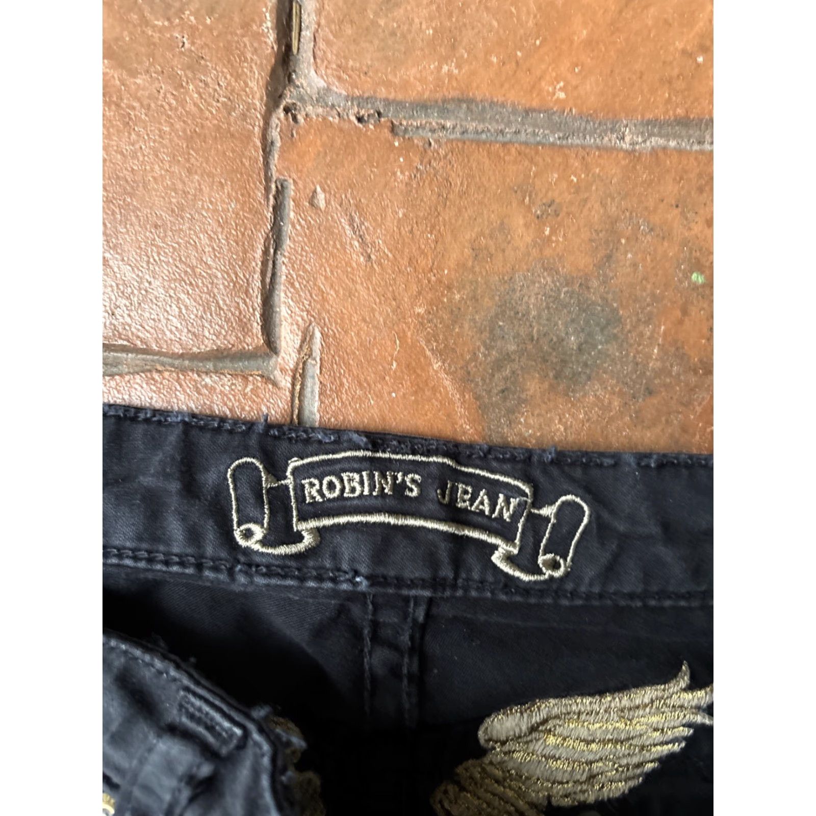 Vintage VINTAGE Robins Jean Marilyn Gold Skinny Jeans Women's 30x34.5 Black Size 30" / US 8 / IT 44 - 3 Thumbnail