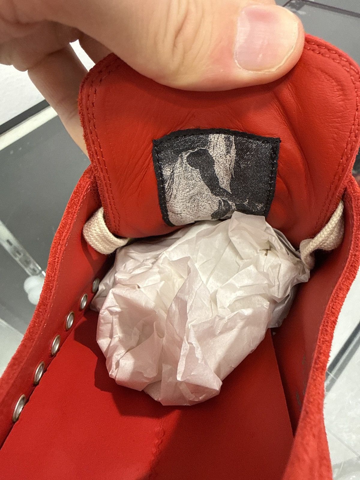 Rick Owens Rick Owens Extreme Low Sneaks Temple SS26 Carnelian Milk Size US 10 / EU 43 - 3 Thumbnail