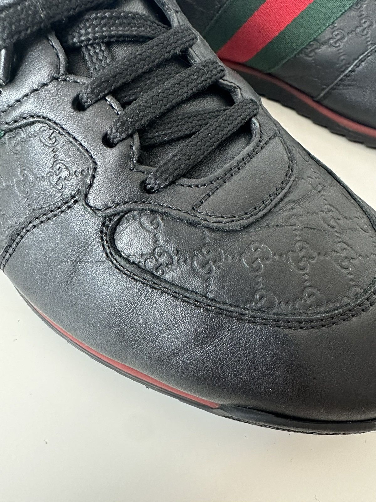 Gucci Gucci micro guccissima SL73 black leather sneakers Size US 7.5 / EU 40-41 - 7 Thumbnail