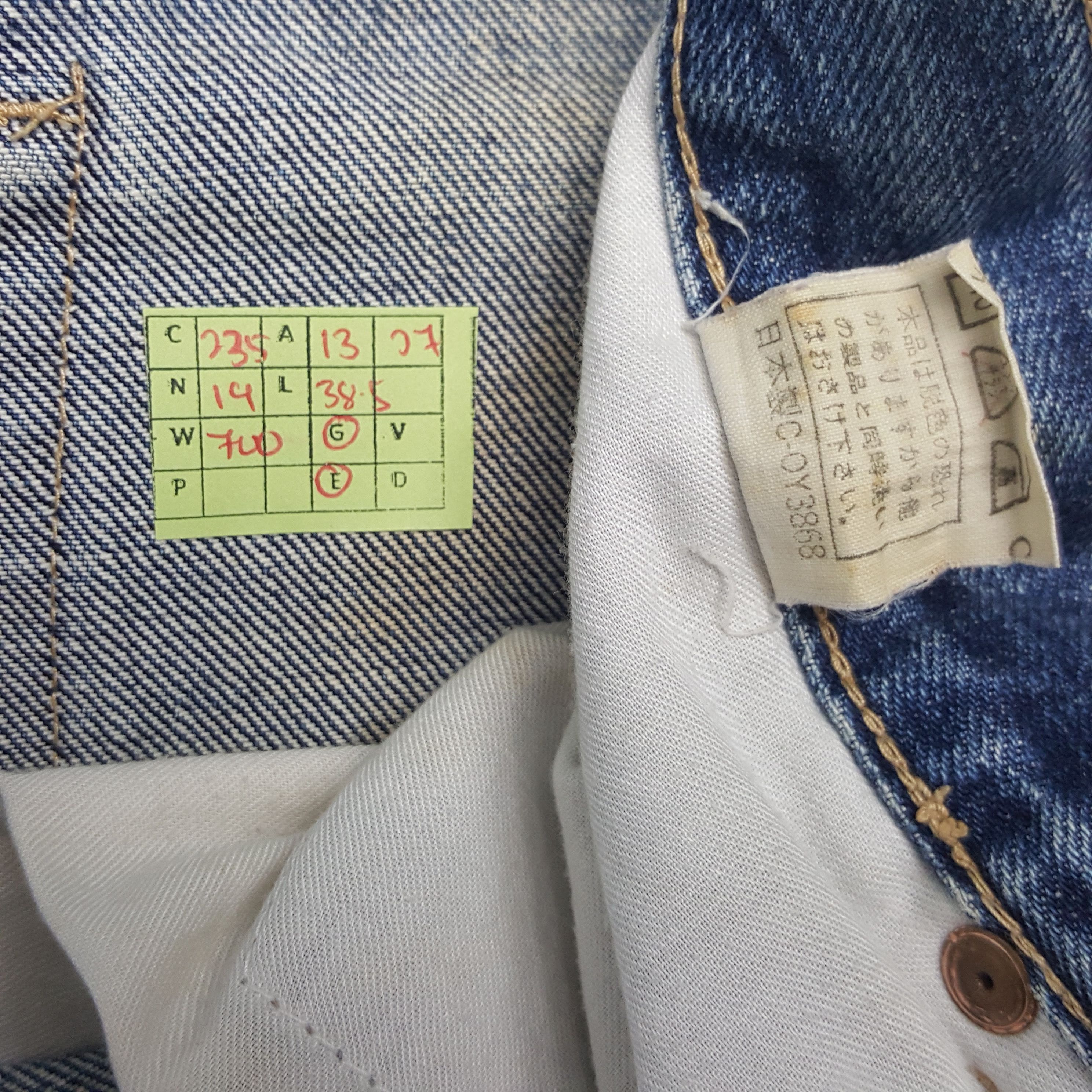 Japanese Brand × Vintage Vintage Evisu Japan Selvedge Daicock Custom Art Denim Jeans Size US 26 / EU 42 - 8 Thumbnail
