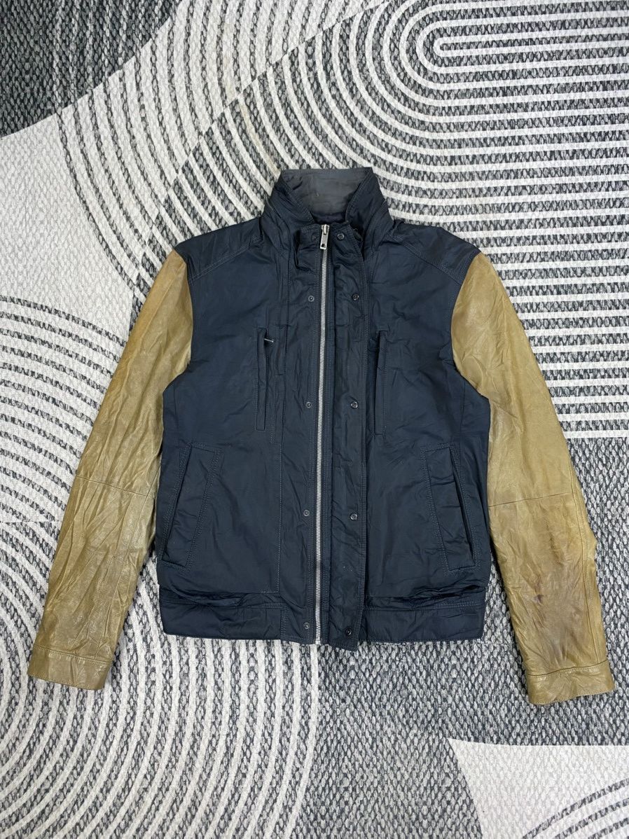 Wooyoungmi 🔥Solid Homme Wooyoungmi Brown Leather Sleeve Jacket Size US S / EU 44-46 / 1 - 5 Thumbnail