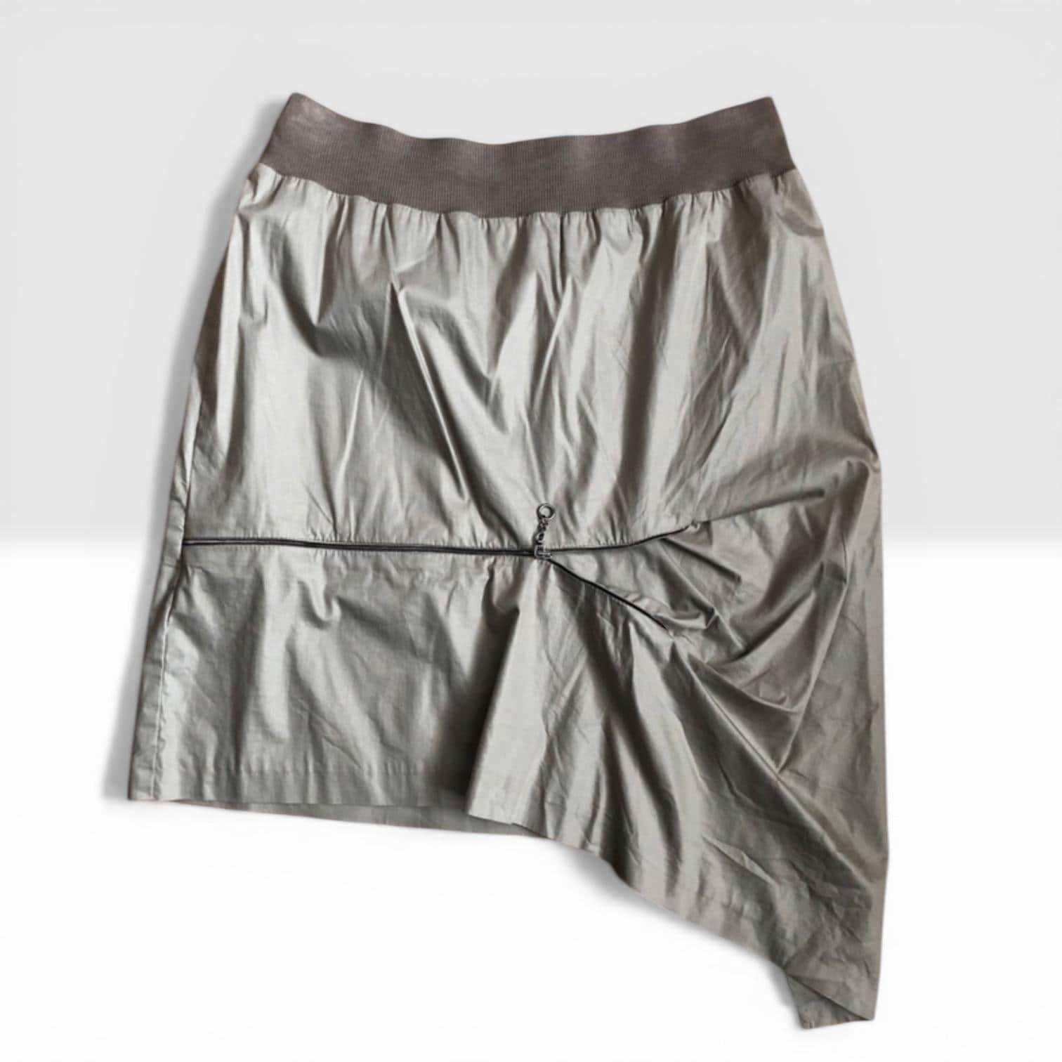 Cop Copine The Cop Copine Neutral Zipped Asymmetrical Skirt Size 27" / US 4 / IT 40 - 3 Thumbnail