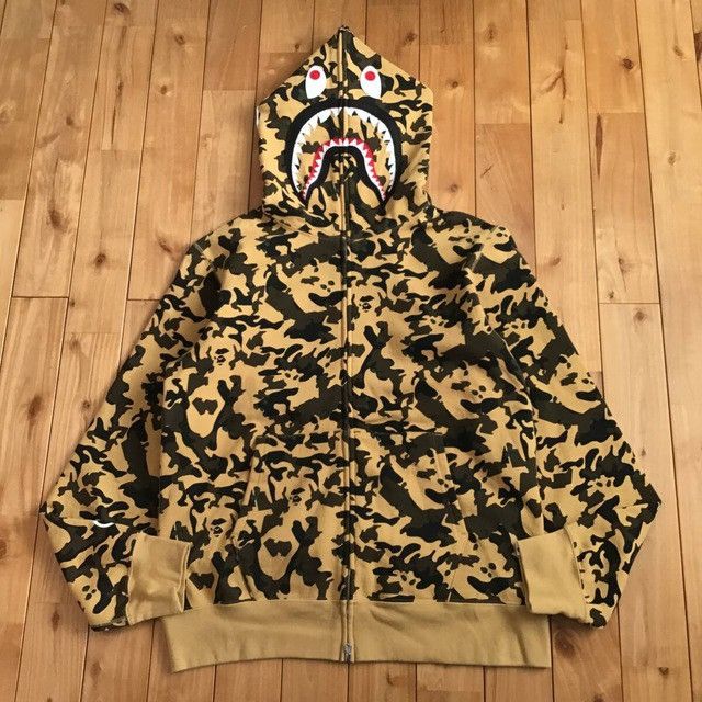 Bape BAPE Desert Camo Shark Full Zip Hoodie a bathing ape Size US XL / EU 56 / 4 - 2 Thumbnail