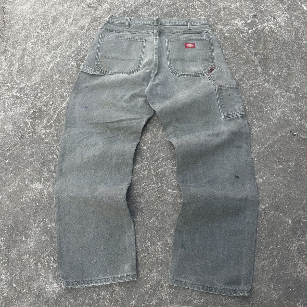 Carhartt (33x31) GRAIL FADED MOSS GREEN DICKIES CARPENTER PANTS Size US 33 - 7 Thumbnail