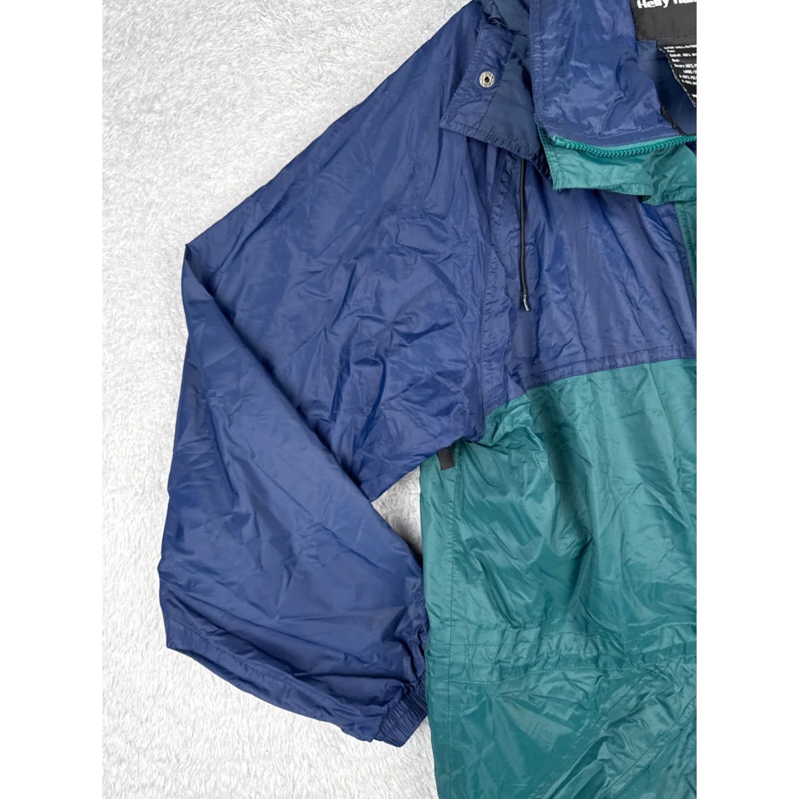 Helly Hansen Helly Hansen Jacket Womens Small Blue Green Waterproof Breathable Hood Rain Wind Full Zip Size S / US 4 / IT 40 - 5 Thumbnail